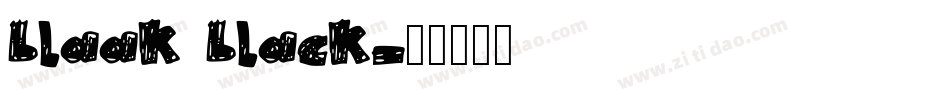 blaak black字体转换